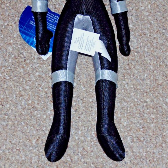 Disney Store Power Rangers Overdrive 16" Black Ranger Plush Doll New with Tags - Picture 6 of 6